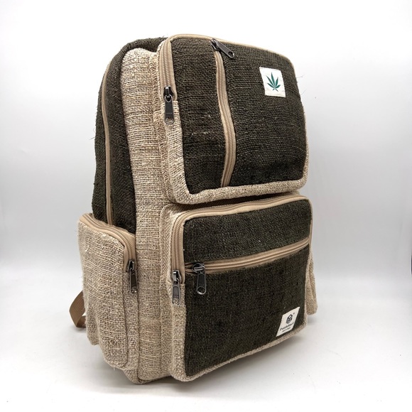 Multi Pocket Hemp Backpack - Picture 14 of 16